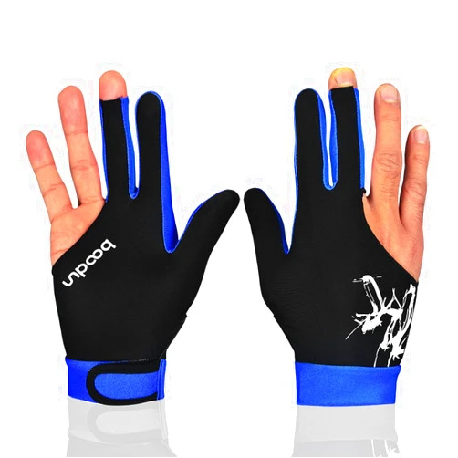 Anser M050912 Man Woman Elastic 3 Fingers Show Gloves for Billiard Shooters Carom Pool Snooker Cue Sport - Wear on The Right or Left Hand 1PCS