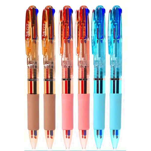 Generic 6pcs Tenfon Multi-color Neutral Pen 3-in-1 Neutral Pen WYH075