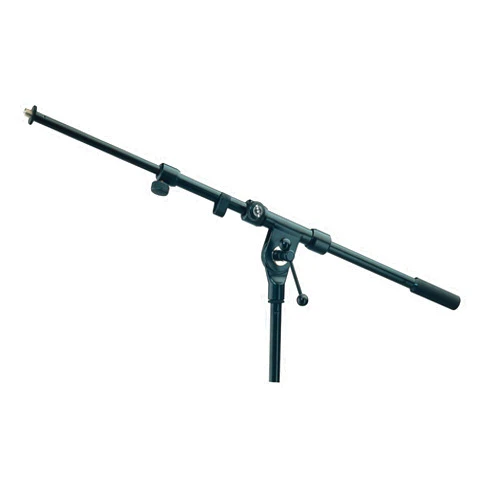 K&M - König & Meyer 21110.500.55 - Classic Two-Piece Telescopic Boom Arm - Smooth, Silent and Scratch Free Position Changes - Professional Grade for all Musicians - German Made - Black