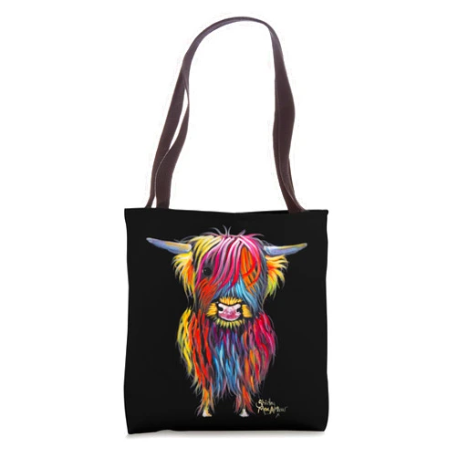 SHiRLeY MacARTHuR CoW PRiNT ANiMaL PRiNT ' BRaVe ONe ' Tote Bag
