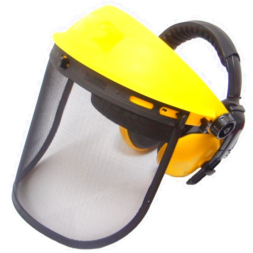 Jasper Browguard Face Shield Mesh Visor with Ear Muffs - ANSI Z87.1 CE EN1731 - For Chainsaw, Trimmer, Pole Pruner, Blower