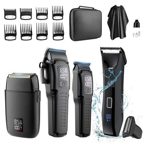 Zesuti Professional Barber Hair Clippers Trimmer Shaver Set & Body Hair Trimmer Ball Shavers for Men