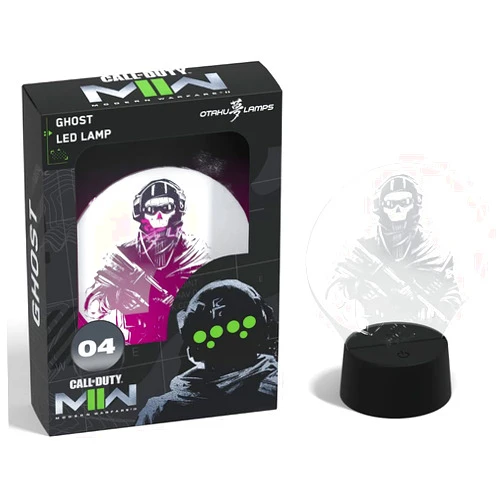 Otaku Lamps Ghost Call of Duty – Gaming Lamp Figure Night Light, 16 Color RGB LED – Remote, 3D Streaming Room Décor Gift for Gamers