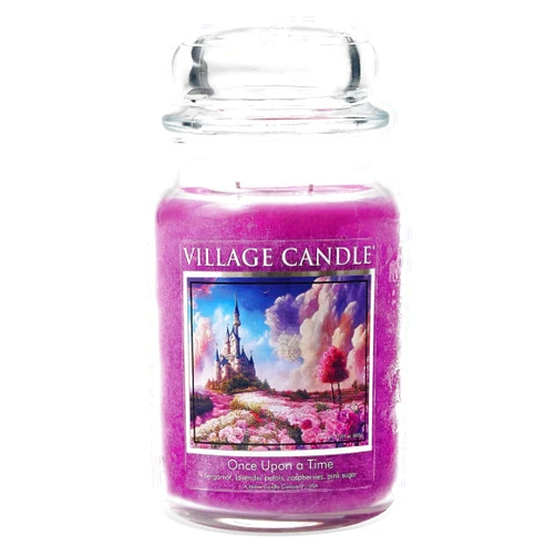Village Candle Once Upon A Time, Large Glass Apothecary Jar, Scented Candle, 21.25 Oz