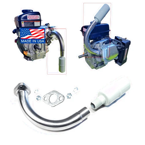 ARSPORT J Exhaust pipe with Muffler for Predator 3HP 79cc from Harbor Freight.