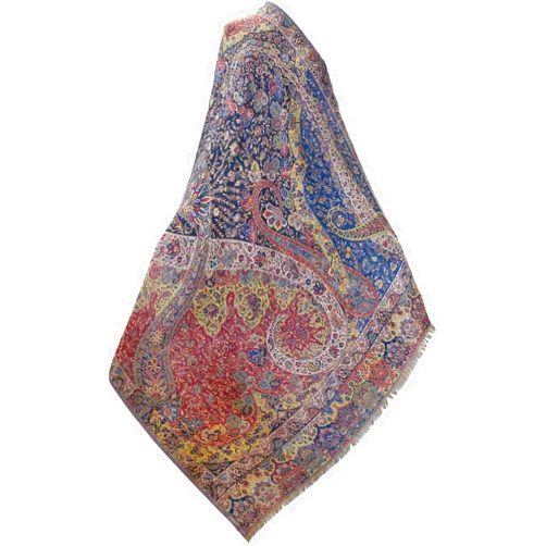 Heritage Trading Large, Superior Kani Shawl. Paisley Jamawar from India. Warm, Heavy & Very Detailed