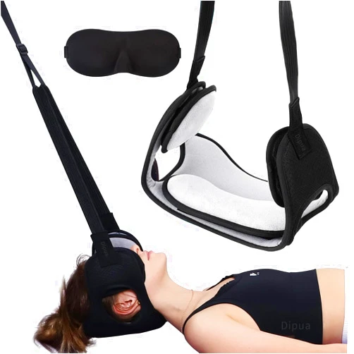 Dipua Neck Stretcher, Cervical Neck Traction Device Over Door for Home Use, Portable Neck Stretcher Hammock Relaxation for Neck Pain Relief, Physical Therapy AIDS for Neck Decompressor