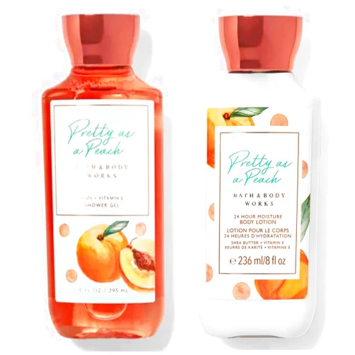 Bath & Body Works Bath and Body Works Pretty as a Peach Shower Gel and Body Lotion