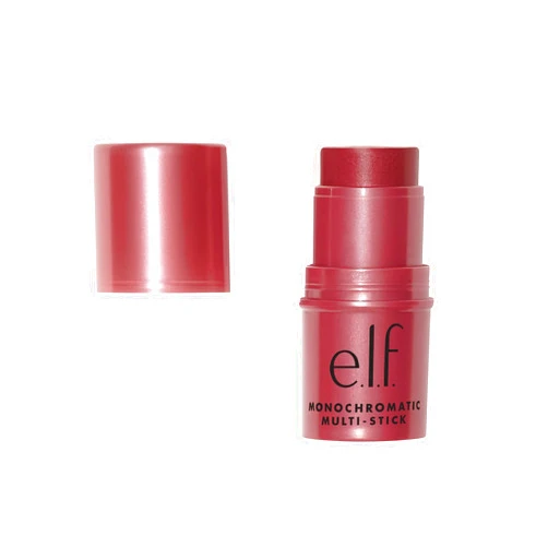 e.l.f. Monochromatic Multi Stick, Travel-Sized Luxuriously Creamy & Blendable Color For Eyes, Lips & Cheeks, Vegan & Cruelty-Free, Luminous Berry, 0.17 Oz