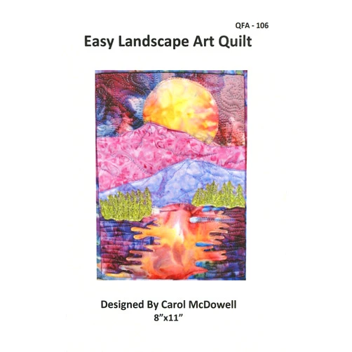 QuiltWoman.com Easy Landscape Art Quilt Pattern