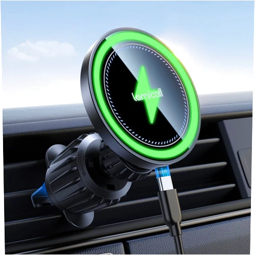 Lamicall for MagSafe Car Mount Charger - [2024 Ultra Magnet] 15W Wireless Car Phone Holder Charger - HandsFree Magnetic Phone Holders for Your Car Vent for iPhone 16 15 14 13 Pro Max Mag Safe Case