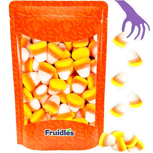 Fruidles Halloween Gummy Candy Corn Treats, Fun And Festive Holiday Snacking (Half-Pound Bag)