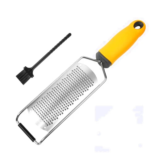 MsfIAIoo Pro Zester Grater, Lemon Zester, Parmesan Zester, Chocolate, With Razor-Sharp Stainless Steel Blade, Protective Cover and Cleaning brush, Dishwasher Safe, by Nspring