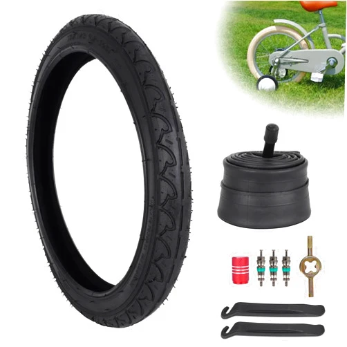 WEIYINGSI 16X1.75 Kids Bike Tire and 16X1.75/2.125 Inner Tube, Rear 16x1.75 Stroller Tire for BOB Revolution SE/Pro/Flex and Duallie, 3-Wheeler Gear Jogging Stroller Models