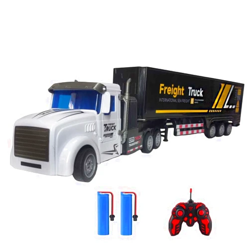 SNACKTANT RC Semi Truck Toy for Kids - 1:32 Remote Control Carrier Van Transport Car, 17.3