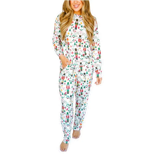 Mary Square Cozy Comfy Christmas Polyester Blend 2 Piece Pajama Pant Set