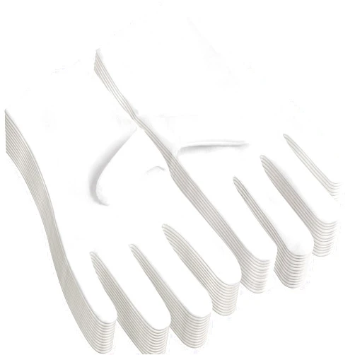 COOHORN 12Pairs White Cotton Gloves for Eczema and Dry Hands - Breathable Work Glove Liners - Moisturizing SPA Soft Jewelry Inspection Gloves - Stretchy Fit Cloth Gloves for Most Women