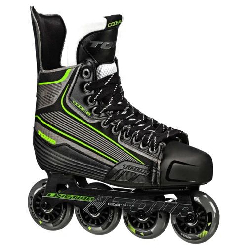 Tour Hockey Code 9 SR Inline Hockey Skate, Black/White/Red, 12