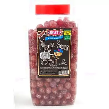 BARNETTS MEGA SOUR COLA 500g Sour Cola 1.1 Pound (Pack of 1)