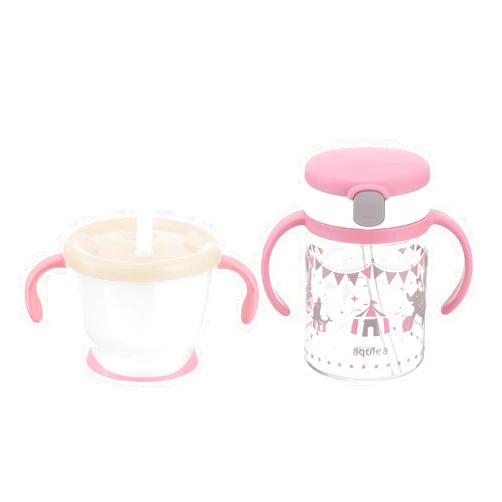 Richell Straw mag Set Pink 6 Months~