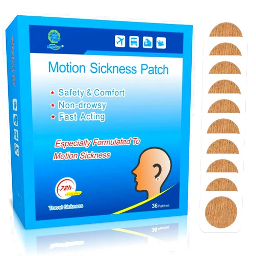 KONGDY 36 Count Motion Sickness Patches, Sea Sickness Patch for Cruise, Motion Sickness Patch for Kids and Adults, Seasick Patches for Anti Vomiting, Non Drowsy