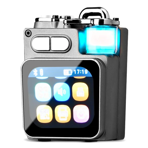 KAJIE MILAN Portable Small Bluetooth Speaker with Touch Screen/HD Sound/LED Lights/Wireless Stereo Pairing/BT5.4, All In One Wireless Mini Speaker for Outdoor/Travel/Home/Shower/Party/Beach/Camping/Hiking