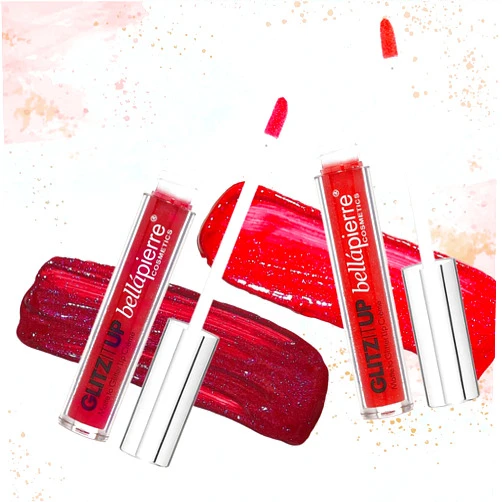 bellapierre Glitz It Up Liquid Lipstick Set | Richly Pigmented Matte to Shimmer Finish | 100% Natural Formulation | Non-Toxic and Paraben Free | Long Lasting Color – Lush & Anemone