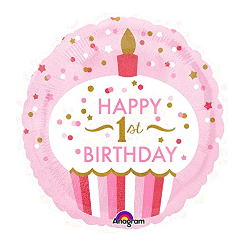 Amscan Burton & Burton Happy Birthday First Foil/Mylar Balloon