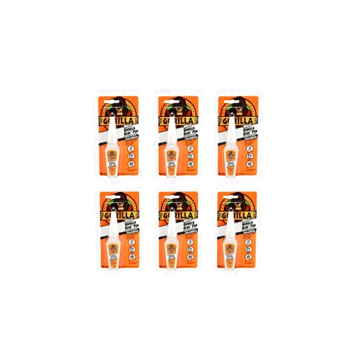 Gorilla White Glue Pen, Waterproof, .75 ounce Precision Tip Bottle, White, (Pack of 6)