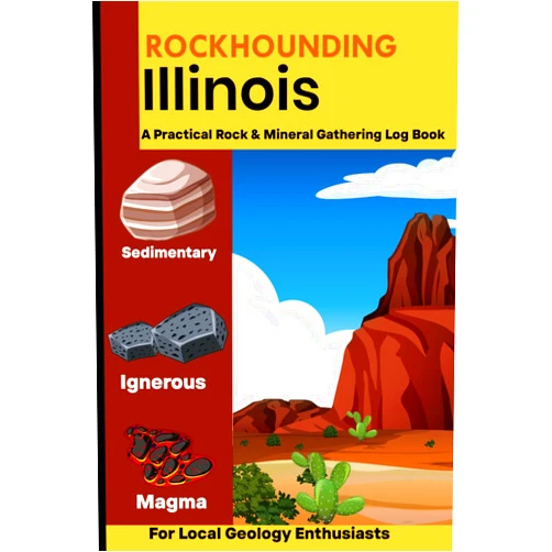 Charlie Kuniyuki Publishing Rockhounding in Illinois: Rockhounding in Illinois Logbook & Journals, Rock & Mineral Gathering Log Book for Local Backyard Geology Enthusiast, Natural Gemstone, Hunting Journal Gifts For Hunters