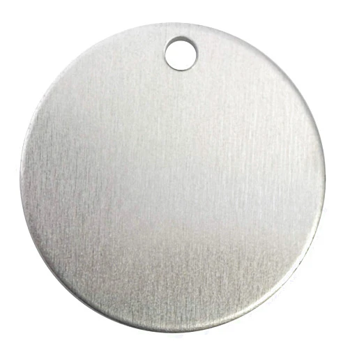 RMP Stamping Blanks, 1-1/4 Inch Round with Hole, Aluminum 0.063 Inch (14 Ga.) - 50 Pack