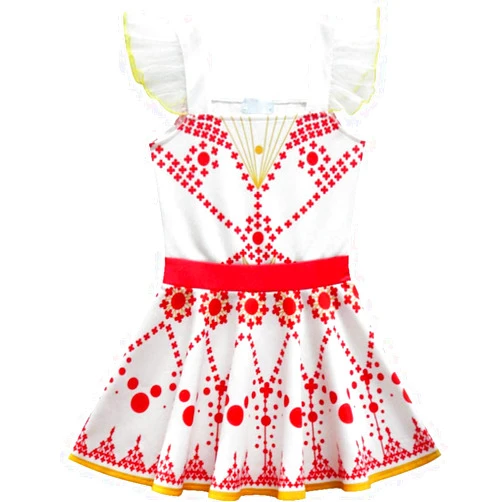 Cercur Girls Cosplay Gymnastics Leotard Ballet Short Sleeve Dance Dress Red