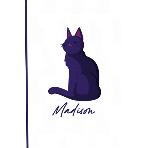 Madison's Publishing Library Madison: Personalized Name Journal Writing Notebook for Madison, Cute notebooks for Women & Girls, 6x9 inch Notebook Journal for Girls who Lovers cats, Personalised Gift for Women