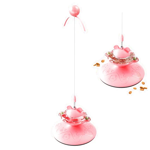 Shaww Juu Interactive Cat Balls Toys, Exercise Flutter Rotating Kitten Toys, Feather Cat Toy for Indoor Cats/Kitten, Cats Teaser Wand Automatic