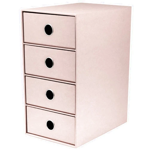 Rössler Papier Rössler S.O.H.O.4 Drawer Filing Stoage Box - Powder