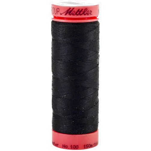 Mettler Metrosene 100% Core Spun Polyester Thread, 165 yd, Black