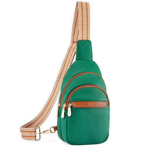 BOSTANTEN Small Sling Bag for Women Leather Crossbody Bags Fanny Pack Chest Bag for Travel