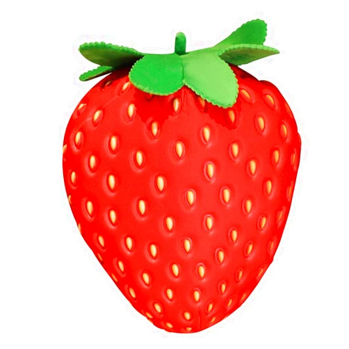 XIYUAN Strawberry Plush Toy 20 Inch Fruit Pillow Children's Stuffed Cushion Super Soft for Boys and Girls Room Decoration Gift