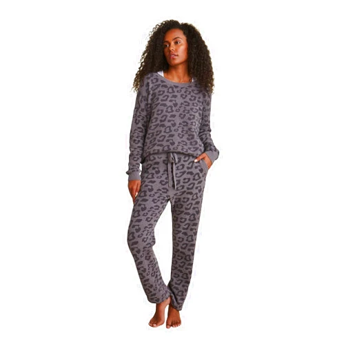 Barefoot Dreams CozyChic Ultra Lite Barefoot in The Wild Track Pants for Women, Luxury Loungewear, Gym Track Bottoms
