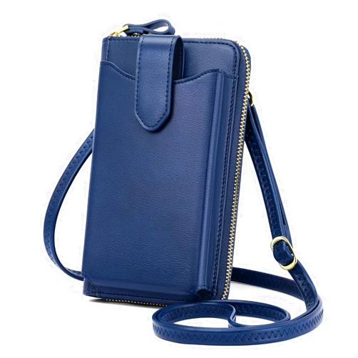 Peacocktion Small Crossbody Cell Phone Purse for Women, Lightweight Mini Shoulder Bag Wallet with Credit Card Slots