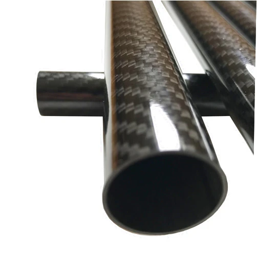 KARBXON CARBON FIBER TUBE - Black - 10mm X 8mm X 1000mm - Hollow carbon fiber rods - Glossy carbon tubes - Pure carbon fibre tubes - Lightweight High Strength Carbon Fiber Shaft