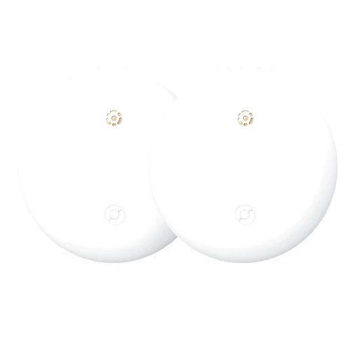 Roiciao 2 Pack Smart Air Tracker for Apple Find My (iOS Only), Key Finder Item Locator for Luggage,Wallet,Bicycle and More, IPX6 Waterproof, Size 1.26 x 1.26 x 0.31 inches (White)