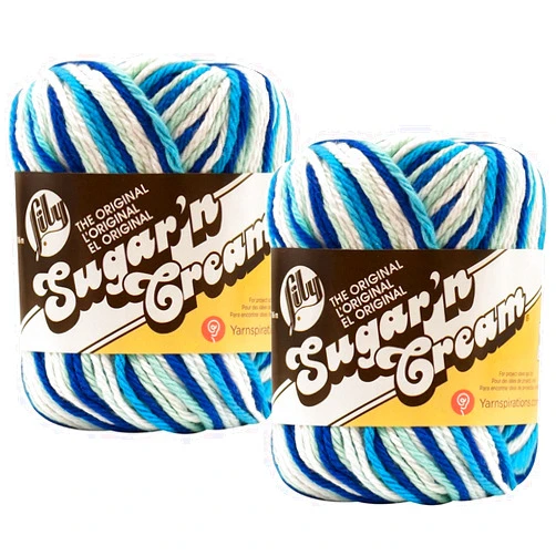 Lily Bulk Buy: Lily Sugar 'n Cream 100% Cotton Yarn (2-Pack) ((Hippi #2122)
