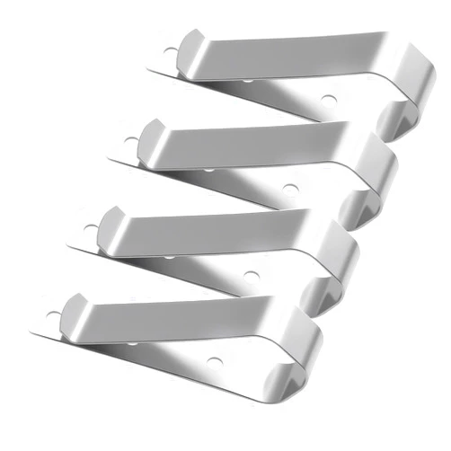 Jonfolk Garage Door Remote Visor Clip for Car Sun Visor (4-Pack) – Stainless Steel Visor Clip to Secure Garage Door Opener Remote, Compatible with Liftmaster, Craftsman & Chamberlain
