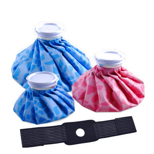 Fythao Ice Pack for Injuries Reusable, Ice Bag for Injuries Hot Water Bag for Hot & Cold Therapy, No-Leak Elastic Ice Bag with Elastic Breathable Support Wrap, 3 Sizes 6/9/11