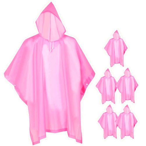 TONDAZHIYO rain ponchos for adults men women（5 Pack） Family Portable EVA Raincoat with Hood Reusable