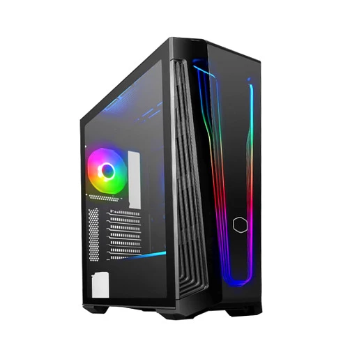 Cooler Master MasterBox 540 - ARGB ATX Gaming PC Case, Mid-Tower Chassis with Tempered Glass Side Panel, 1 x 120mm ARGB SickleFlow Fan, Multiple Airflow Configurations, ARGB Controller Included