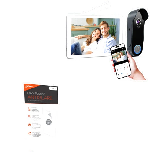 BoxWave Screen Protector Compatible with VKJ Wireless Video Doorbell with Monitor Screen (TL-AH801) (8 in) - ClearTouch Anti-Glare (2-Pack), Anti-Fingerprint Matte Film Skin