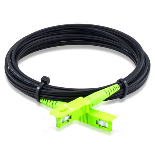 Boobrie 9.84ft OS2 SC/APC to SC/APC Fiber Patch Cable Single Mode Simplex Jumper OS1/OS2 Compatible Black Jacket for Optical Fiber Communication System Local Area Network
