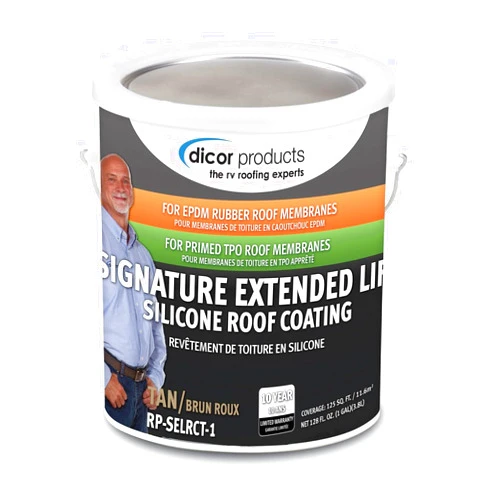 Dicor RP-SELRCT-1 Signature Extended Life RV Roof Coating - Brown - Ideal for Protecting and Extending the Life of RV Roofs